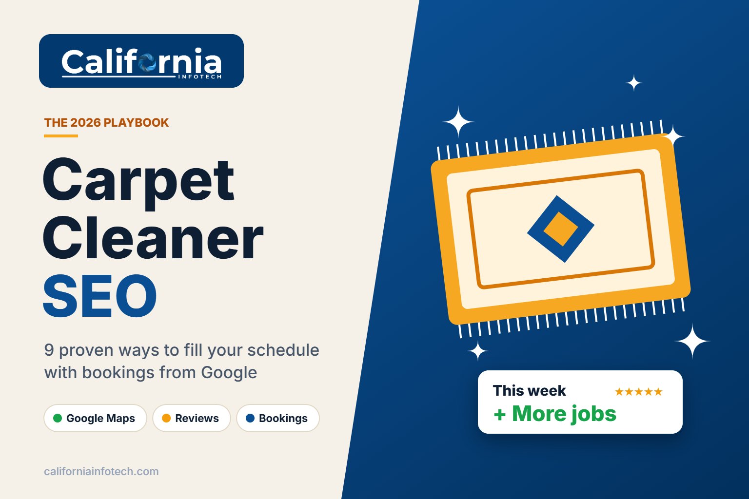 Carpet cleaner SEO guide to get more bookings from Google